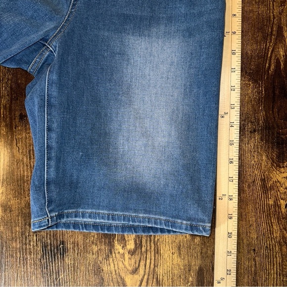 Soft Surroundings Womens Ultimate Denim Pull On Relaxed Shorts Small Blue - Picture 5 of 10